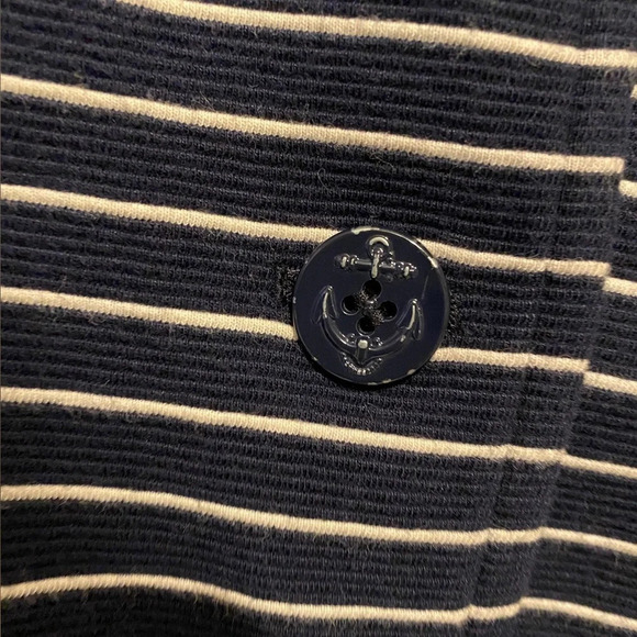 Talbots Navy White Striped Jacket Nautical Blazer - Picture 5 of 11